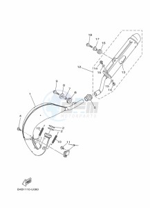 YZ85LW YZ85 (B0GG) drawing EXHAUST