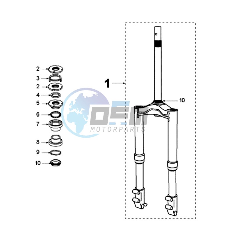 FRONT FORK / STEERINGHEAD