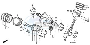 XL1000VA9 Europe Direct - (ED / ABS) drawing CRANKSHAFT/PISTON