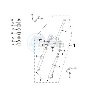 VCLIC EVP2 drawing FRONT FORK / STEERINGHEAD