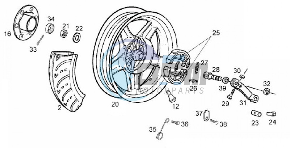 Rear wheel (Positions)