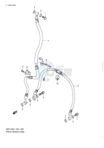 GSF-1250 BANDIT EU drawing FRONT BRAKE HOSE