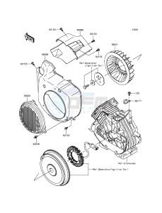 MULE 610 4x4 KAF400AGF EU drawing Cooling