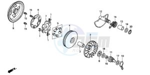 SFX50MM drawing DRIVE FACE/ KICK STARTER SPINDLE