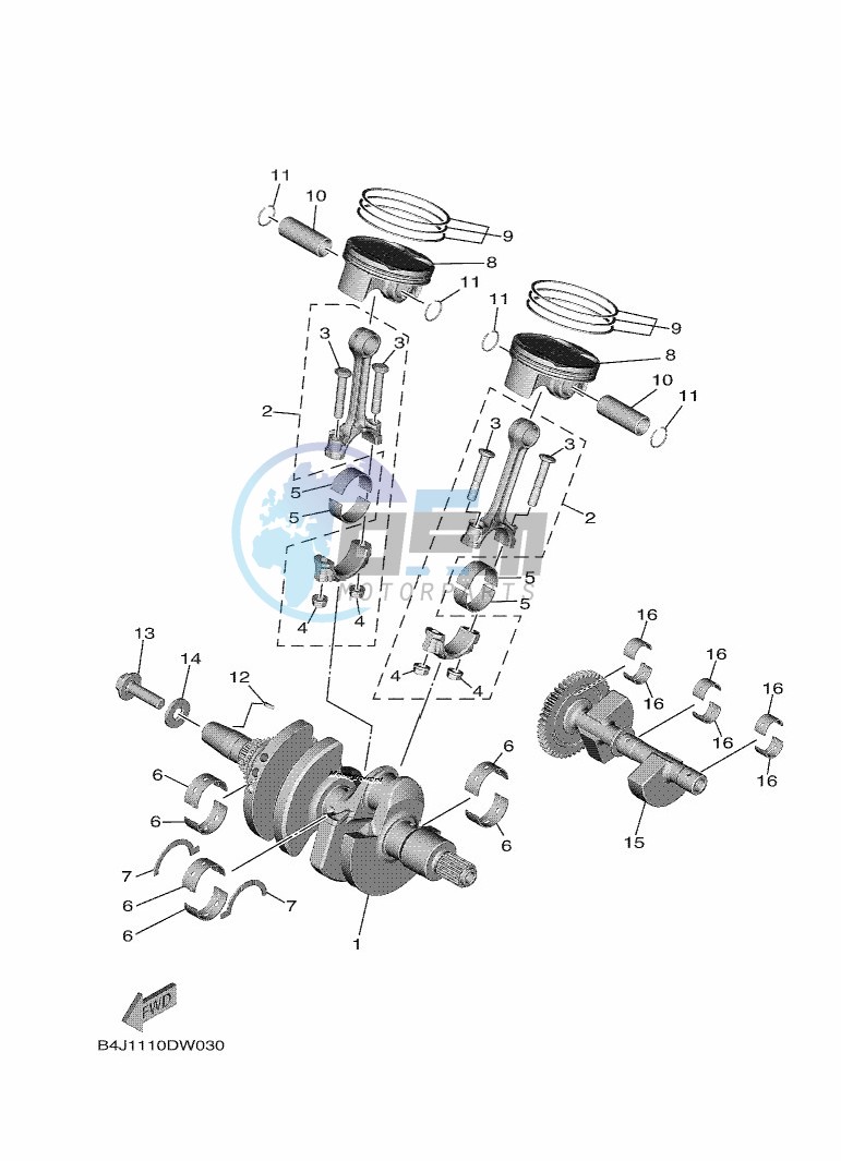 CRANKSHAFT & PISTON