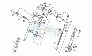 65 GT 650 drawing Front fork