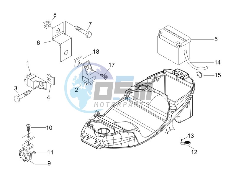 Remote control switches - Battery - Horn