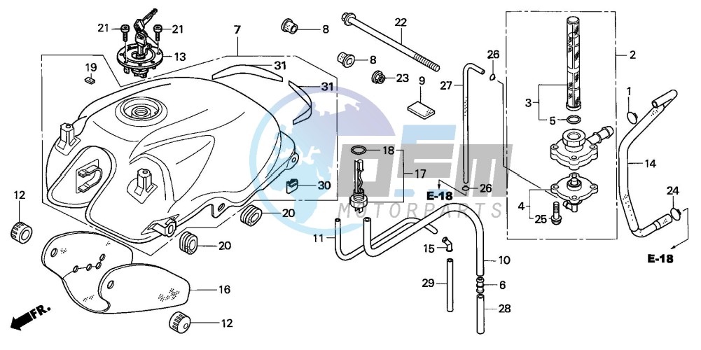 FUEL TANK (CBF600S/SA)