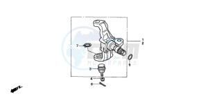 TRX300 FOURTRAX 300 drawing KNUCKLE (TRX300)