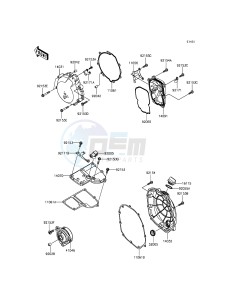 1400GTR ABS ZG1400EFF FR GB XX (EU ME A(FRICA) drawing Engine Cover(s)