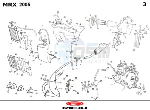 MRX-50-BLUE drawing HOSE CONNEXIONS TANKS