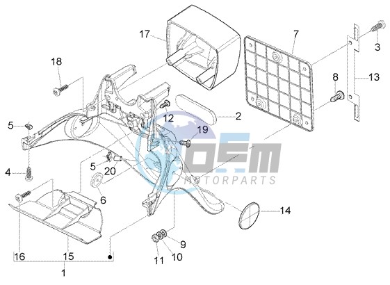 Rear mudguard