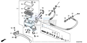 GL1800A SI - (SI) drawing CLUTCH MASTER CYLINDER