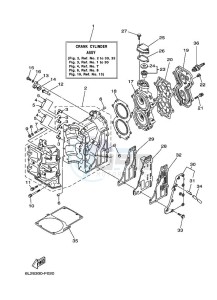 25MSHH drawing CYLINDER--CRANKCASE