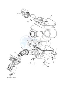 YFM700FWAD YFM70GPHJ GRIZZLY 700 EPS (B1AG) drawing INTAKE