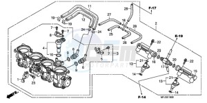 CBR600RR9 U / MME drawing THROTTLE BODY