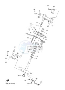 XVS1300A MIDNIGHT STAR (1CS9) drawing STEERING