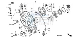 CB600FAB drawing RIGHT CRANKCASE COVER