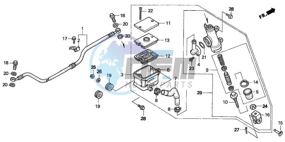 REAR BRAKE MASTER CYLINDER