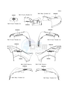 KVF 750 E [BRUTE FORCE 750 4X4I NRA OUTDOORS] (E8F-E9FA) E8FA drawing DECALS-- C.H.MAX-1- --- E8FA_E9FA- -