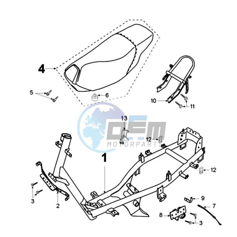 FRAME AND SADDLE