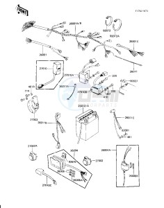 KZ 750 H [LTD] (H2-H4) [LTD] drawing CHASSIS ELECTRICAL EQUIPMENT -- KZ750-H2_H3- -