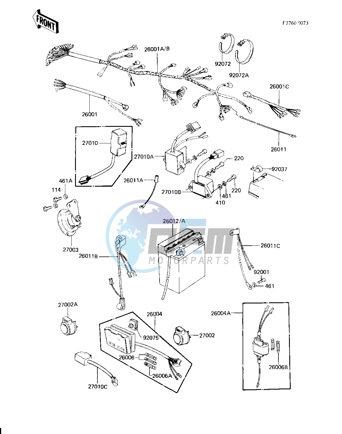 CHASSIS ELECTRICAL EQUIPMENT -- KZ750-H2_H3- -