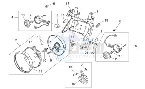 V7 II Special ABS 750 USA-CND drawing Front lights