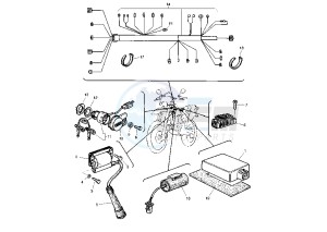 TT R 600 drawing WIRING HARNESS