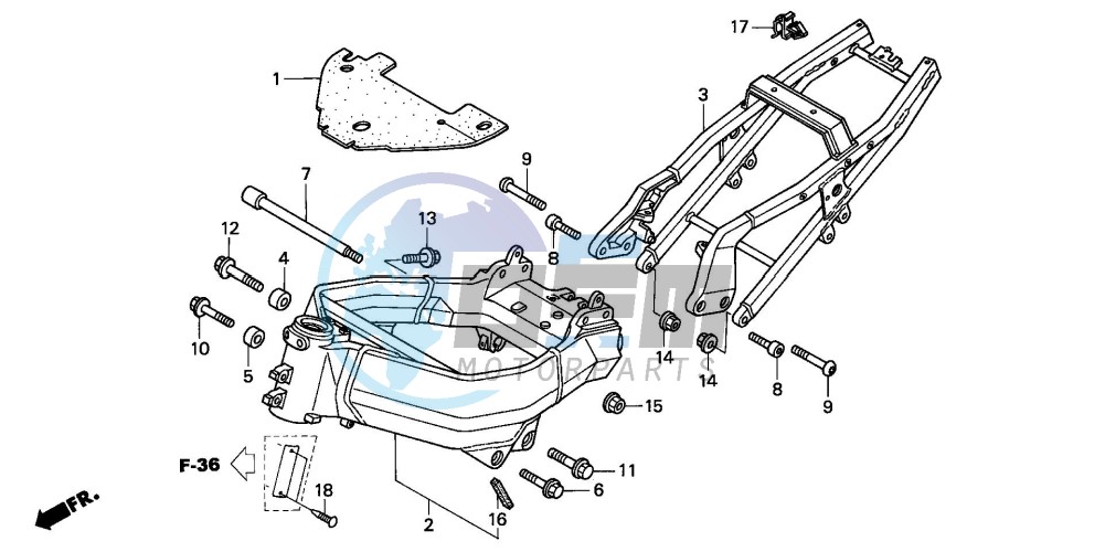 FRAME BODY (CBR900RRY,1/RE1)