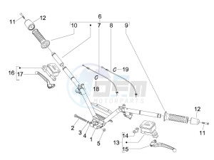 MP3 300 ie lt Touring drawing Handlebars - Master cilinder