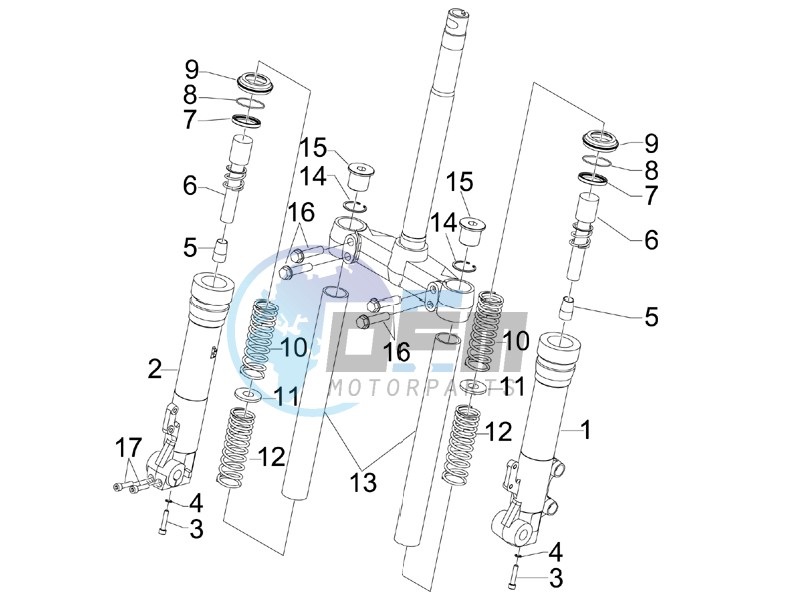 Fork components (Kayaba)