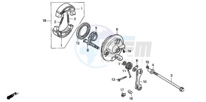 PK50M drawing FRONT BRAKE PANEL