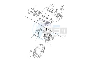 XG TRICKER 250 drawing REAR BRAKE CALIPER