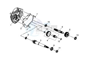 JET 4 50cc drawing CRANKCASE - DRIVE SHAFT