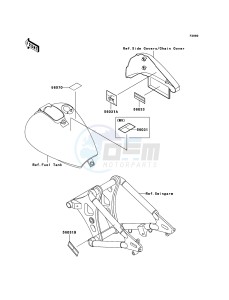 VN800 CLASSIC VN800B6F GB XX (EU ME A(FRICA) drawing Labels