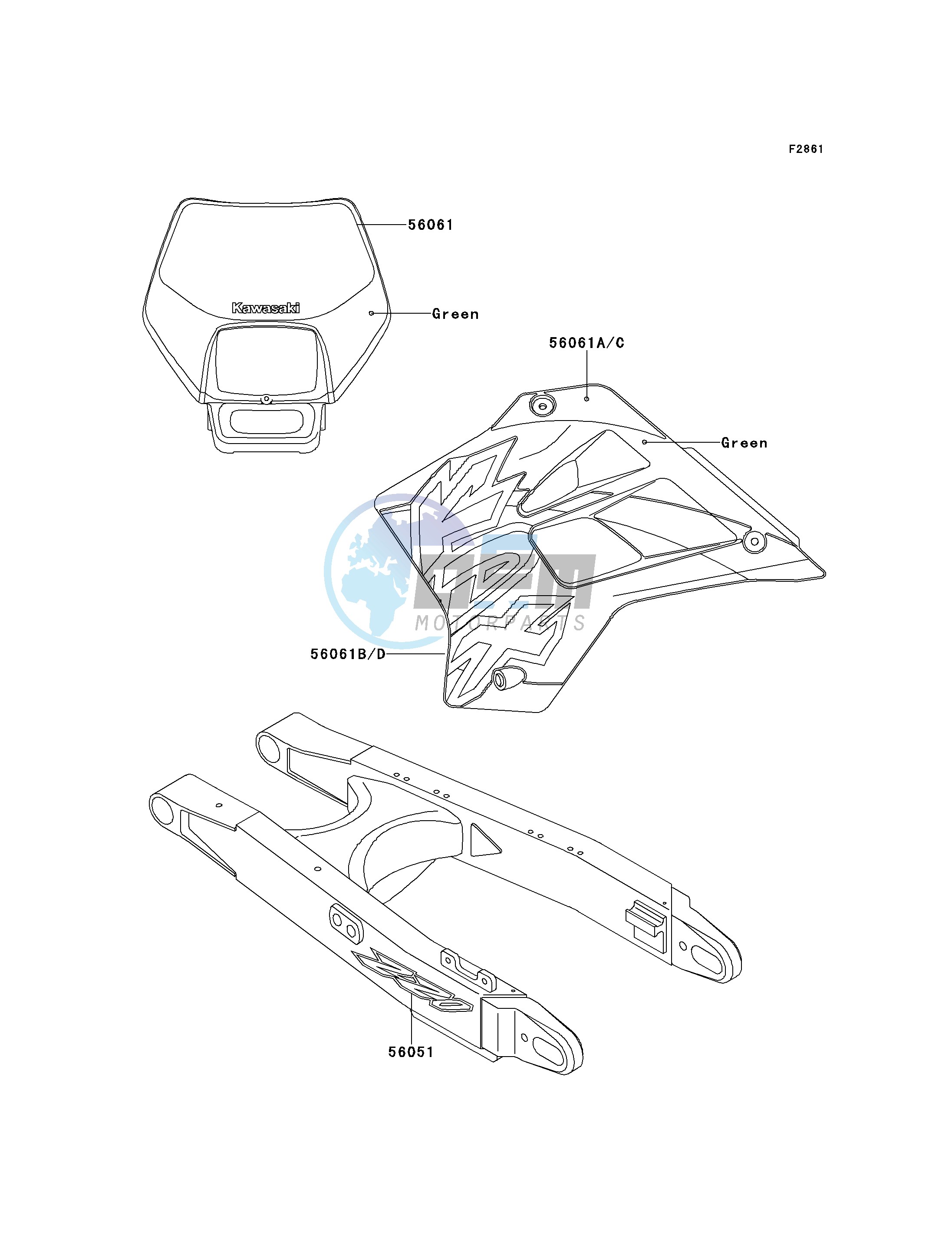 DECALS-- KDX220-A4- -