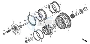 CBF600SA drawing CLUTCH (CBF600S8/SA8/N8/NA8)