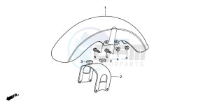 VT750C drawing FRONT FENDER