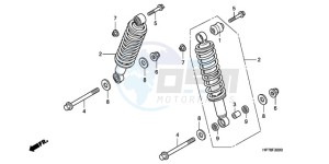 TRX420FPAA Australia - (U / PS) drawing REAR CUSHION