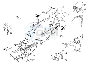 GP 1 - 50 cc drawing REAR BODY