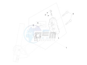 RS4 50 2T (CH, EU, JP) drawing Front brake caliper