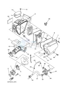 XT250 XT250F SEROW (1YBD) drawing INTAKE