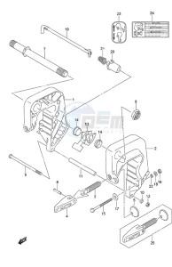 DF 9.9B drawing Clamp Bracket Remote Control