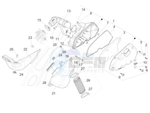 PRIMAVERA 150 4T 3V IE ABS-NOABS E3-E4 (EMEA, LATAM, APAC) drawing Air filter