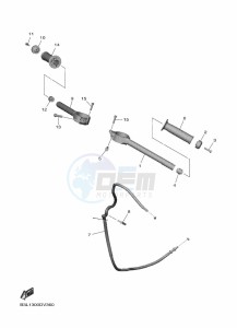 YZF1000 YZF-R1 (B3L7) drawing STEERING HANDLE & CABLE