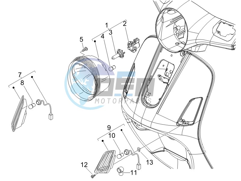 Head lights - Turn signal lamps