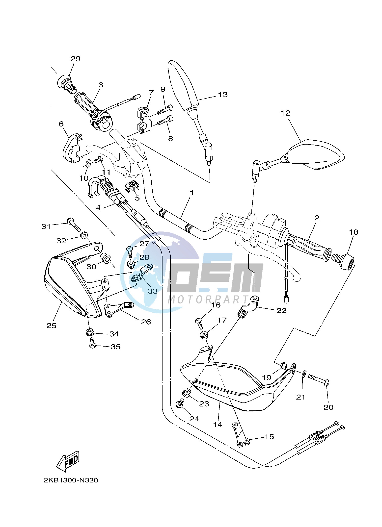 STEERING HANDLE & CABLE