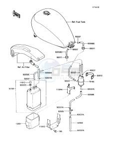 VN750 A [VULCAN 750] (A6-A9) [VULCAN 750] drawing CANISTER