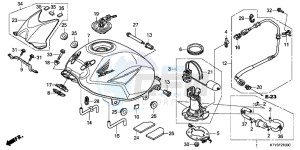 CBR125RC drawing FUEL TANK